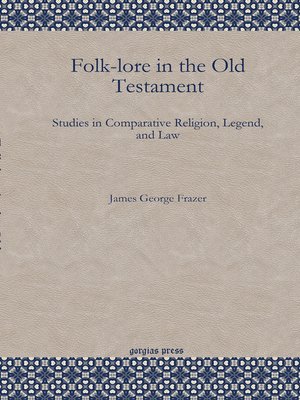 cover image of Folk-lore in the Old Testament